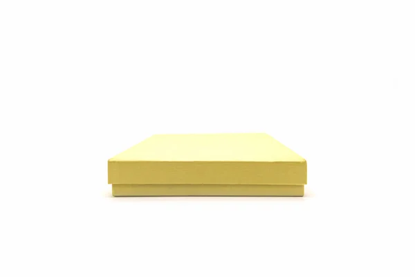 Goldene quadratische Schachtel. — Stockfoto