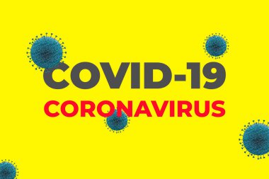 Virüs parçacıkları uçan koronavirüs 19 veya Coronavirus adıyla imzalayın.