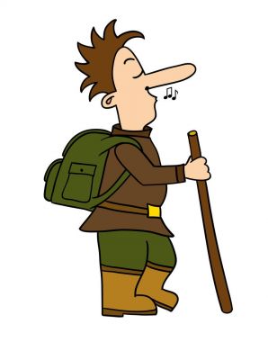  Gezgin bir melodi ıslık çalar.