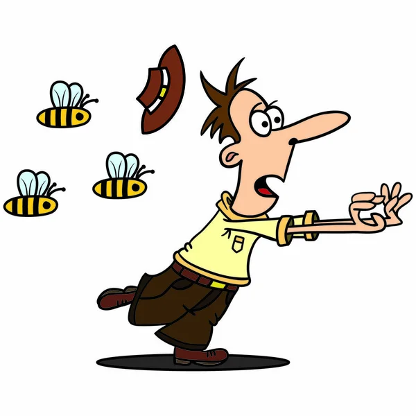 Bir erkek arılar uzak çalışır