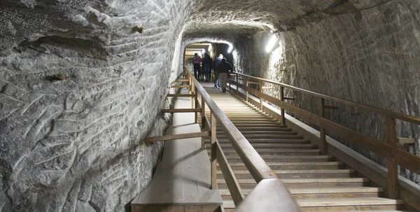 Praid Parajd Romanya Mayıs 2018 Tünelin Sonundaki Işık Eski Tuz — Stok fotoğraf