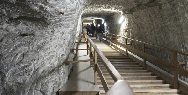 Praid Parajd Romania May 2018 Light End Tunnel Exit Steps — Stock Photo, Image