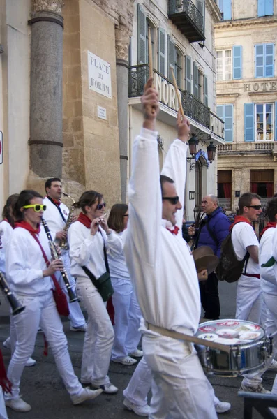 Arles France März 2013 Die Oster Feria Trommler Auf Blaskapellen — Stockfoto
