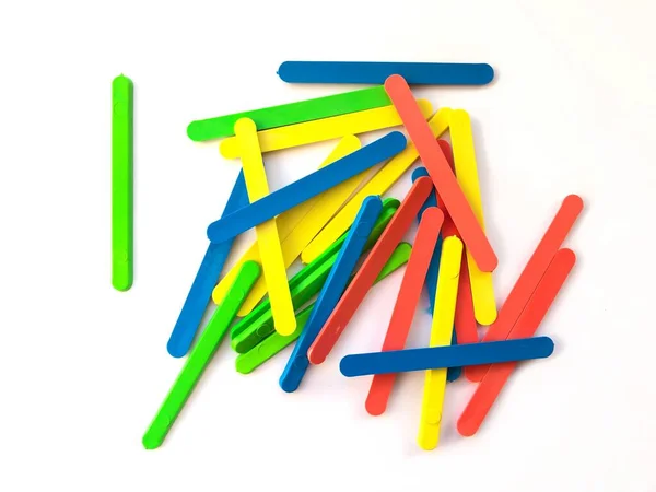 Close Sticks Teaching Children Count Counting Sticks Educational Toys Teaching — Stock Photo, Image