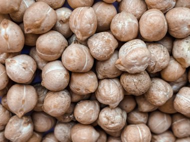 Çiğ nohut dokusu. Sağlıklı beslenme konsepti..