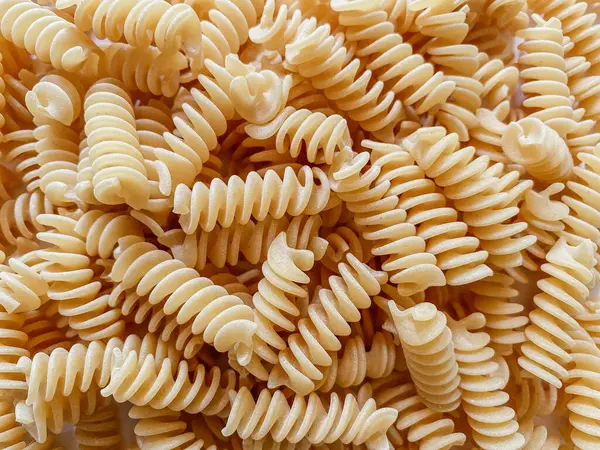 Primer Plano Pasta Cruda Fotografía Alimentaria — Foto de Stock