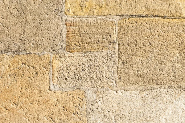 Pískovcová stěna vytvořená kameníkem — Stock fotografie