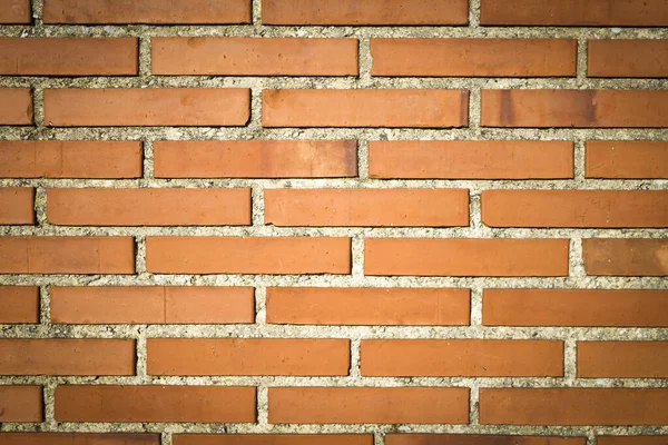 Pozadí Cihlové Stěny Tmavě Oranžovou Krásně Uspořádáno Ancient Wall Grunge — Stock fotografie