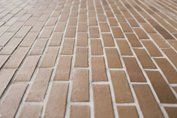 Brown Ceramic Brick Wall Leakage Point Selective Focus Background Building — Stock Photo, Image