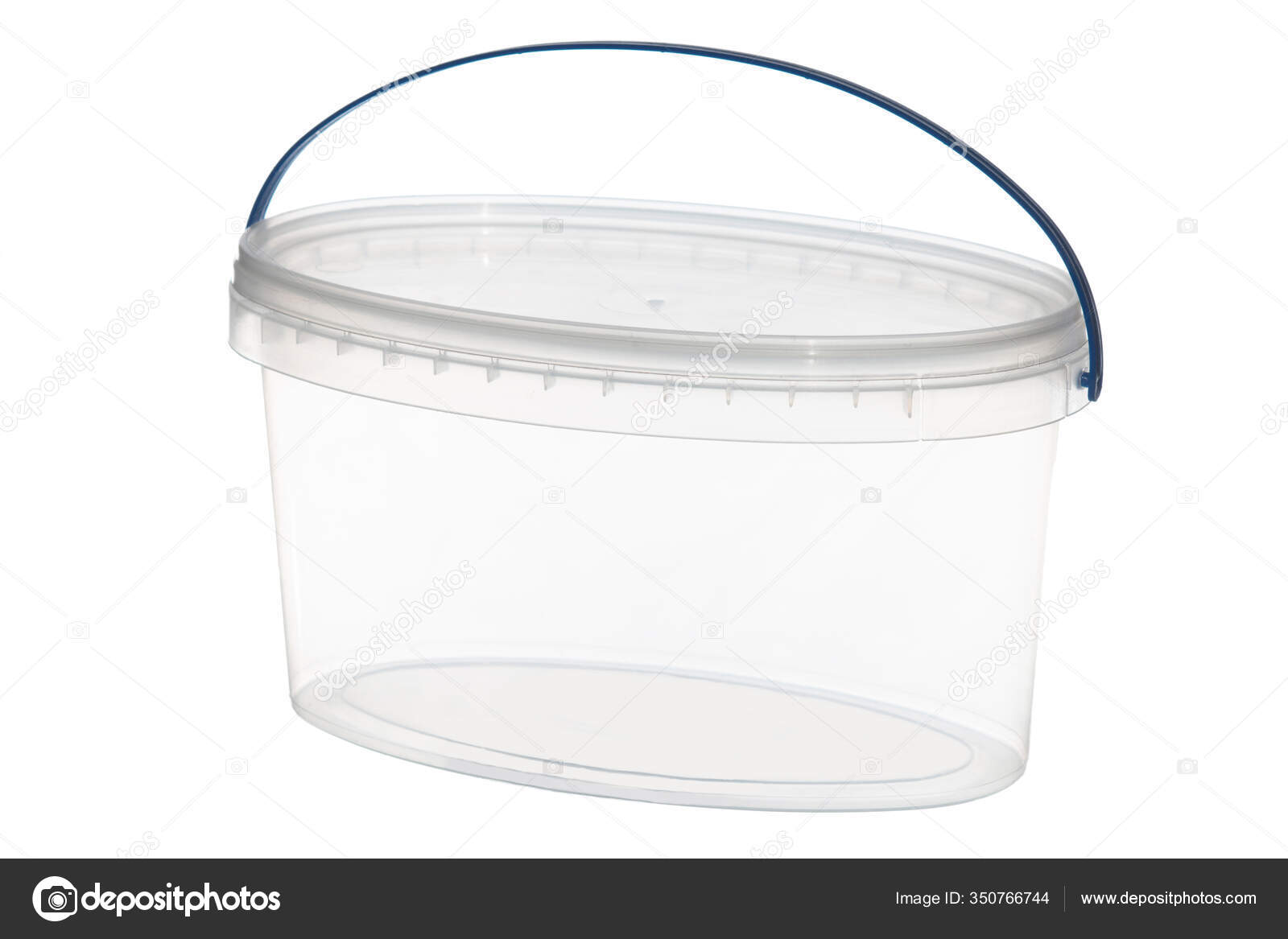 clear plastic bucket with handle