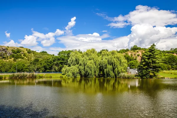 Lake Dzban In Wild Sarka - Prague, Czech Republic — Stock Photo, Image