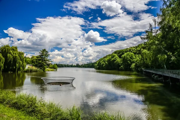 Lago Dzban en Sarka salvaje - Praga, República Checa —  Fotos de Stock