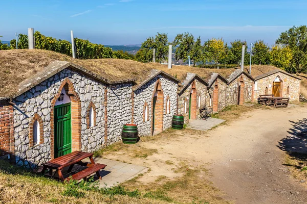 Caves de vinho tradicionais - Vrbice, República Checa — Fotografia de Stock