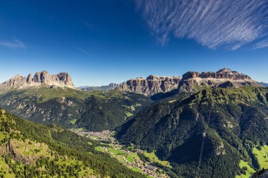 Sella grubu - Dolomites dağlar, İtalya