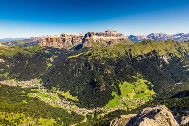 Sella grubu - Dolomites dağlar, İtalya