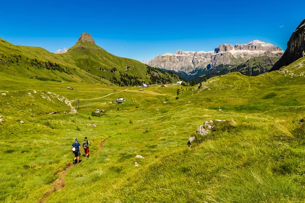 Rifugio Ciampac, Grupo Sella - Dolomites, Itália — Fotografia de Stock