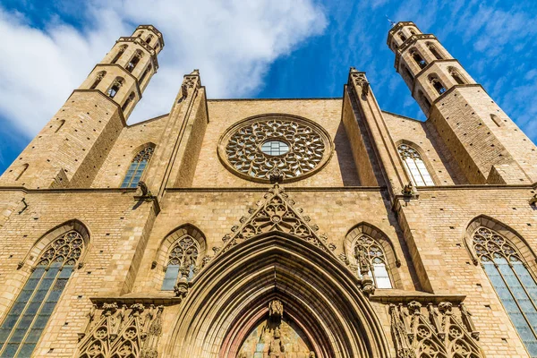 Iglesia de Santa Maria del Mar - Barcelona, España — Foto de Stock