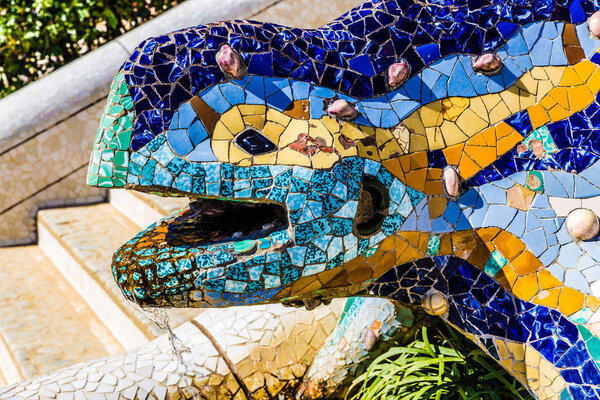 Salamander "El Drac" - Park Guell, Barcelona,Spain