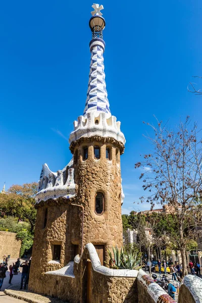 Gate House - Park Guell, Barcelona, Espanha — Fotografia de Stock