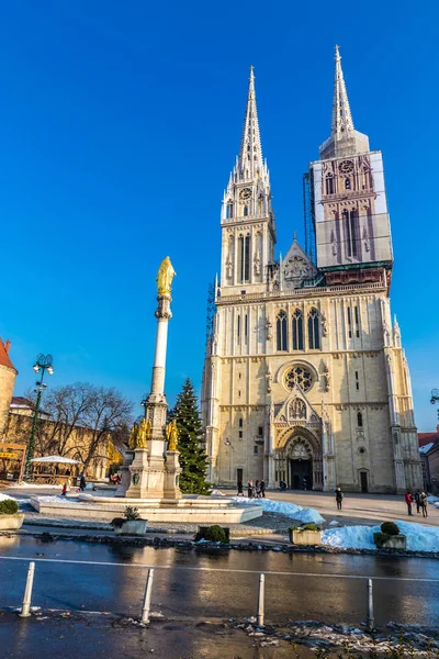 Kathedraal - Zagreb, Kroatië, Europa — Stockfoto