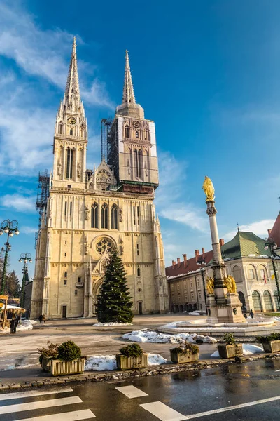 Kathedraal - Zagreb, Kroatië, Europa — Stockfoto
