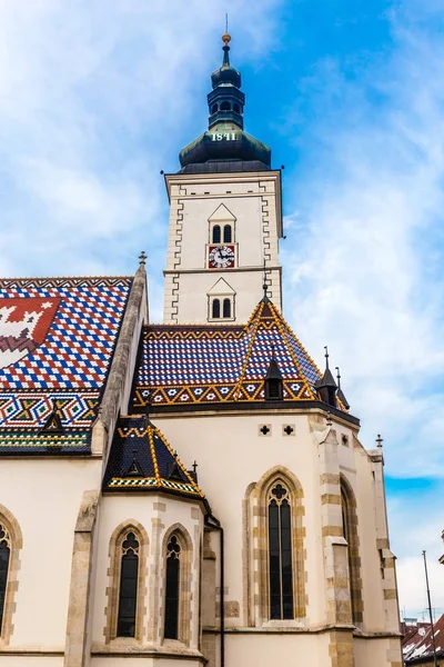 Iglesia de San Marcos - Zagreb, Croacia — Foto de Stock