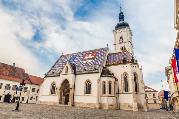 Iglesia de San Marcos - Zagreb, Croacia — Foto de Stock