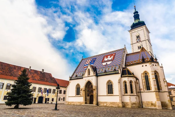 Markuskirche - Zagreb, Kroatien — Stockfoto