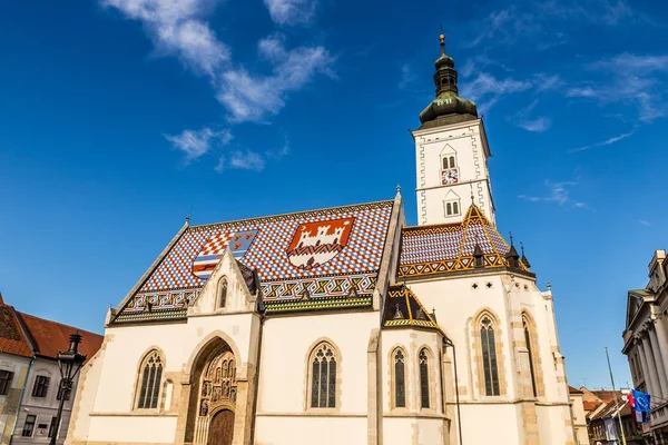 Iglesia de San Marcos - Zagreb, Croacia — Foto de Stock