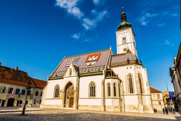 Church of Saint Mark - Zagreb, Croatia — Stock Photo, Image