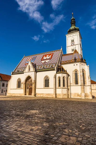 Iglesia de San Marcos - Zagreb, Croacia — Foto de Stock