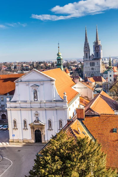 Церковь Святой Екатерины - Загреб, Хорватия — стоковое фото