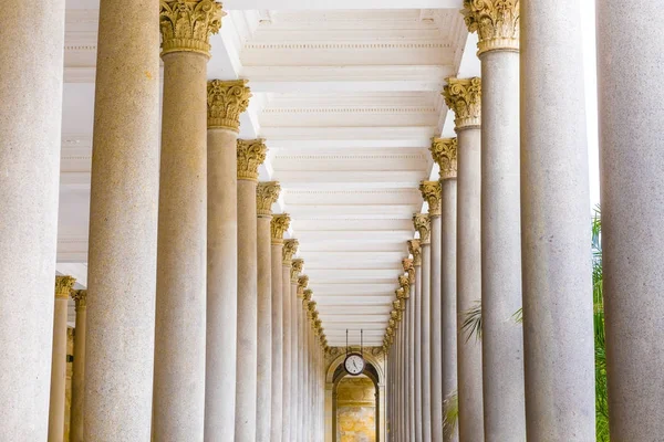 Μύλος Colonnade Karlovy Vary Carlsbad Τσεχική Δημοκρατία Ευρώπη — Φωτογραφία Αρχείου