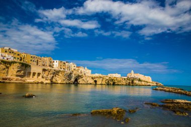 Eski kasaba Vieste, Gargano Yarımadası, Apulia Bölgesi, İtalya, Avrupa