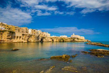 Eski kasaba Vieste, Gargano Yarımadası, Apulia Bölgesi, İtalya, Avrupa