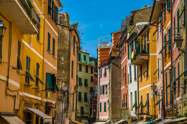 Colorful Buildings In Vernazza - Cinque Terre, La Spezia Province, Liguria Region, Italy, Europe