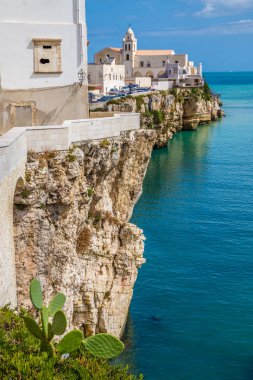 Eski kasaba Vieste, Gargano Yarımadası, Apulia Bölgesi, İtalya, Avrupa