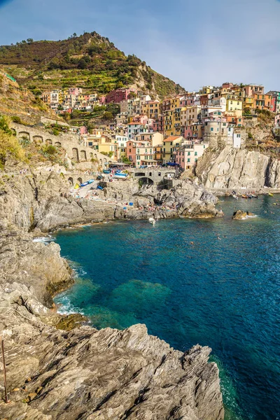 Manarola - Cinque Terre, Región de Liguria, Italia —  Fotos de Stock