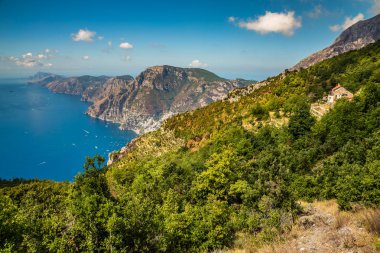 Amalfi Coast ve Positano - Campania bölgesi, İtalya