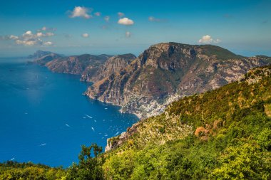 Amalfi Coast ve Positano - Campania bölgesi, İtalya