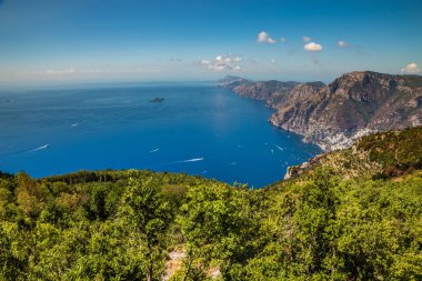 Amalfi Coast ve Positano - Campania bölgesi, İtalya