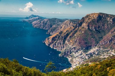 Amalfi Coast ve Positano - Campania bölgesi, İtalya