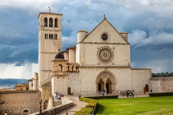 Basilika Santo Fransiskus dari Assisi - Assisi, Italia — Stok Foto