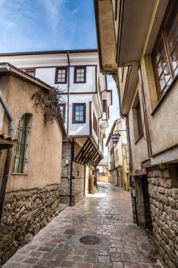 Makedonya 'nın Ohri kentinde Geleneksel Bina