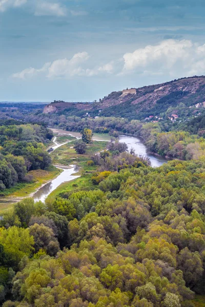 Morava River From Devin Castle-Bratislava,Slovakia — Stock Photo, Image