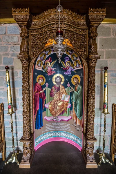 Interieur van het klooster van Varlaam - Meteora, Griekenland — Stockfoto