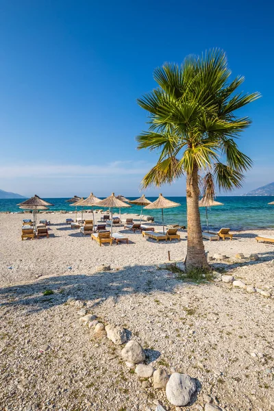 Orikum Beach - Vlore, Albanië — Stockfoto