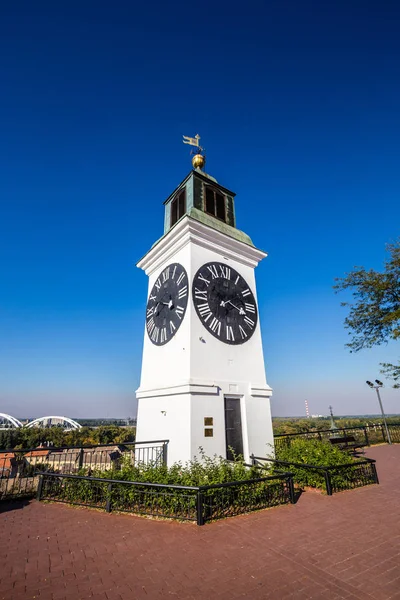 時計タワー-ペトロヴァラディン要塞,ノヴィ・サド,セルビア — ストック写真