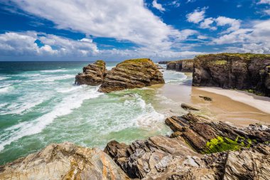 Playa de Las Catedrales, Ribadeo, İspanya