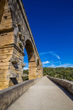 Roma Aqueduct Pont du Gard - Nimes, Fransa